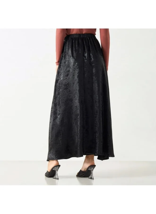 2Xtremz 2Xtremz Textured A-line Maxi Skirt