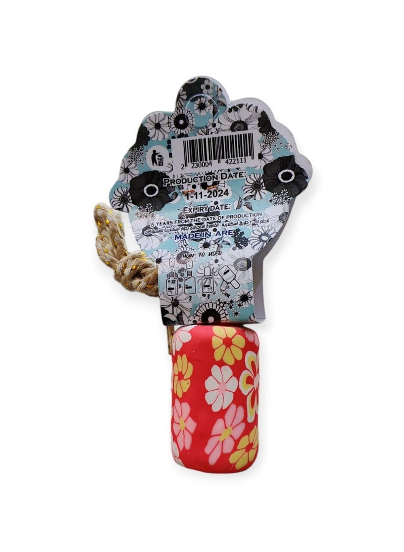 Boom Car Air Freshener on Mirror with Essential Oils Fragrance - Black Ice - Assorted Designs  and floral pattern - Image 2