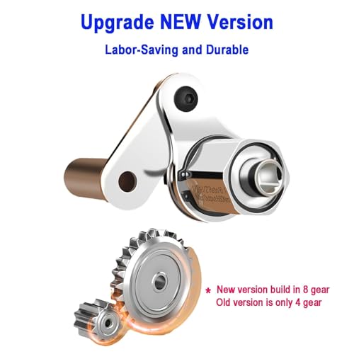 Hetkrishi Torque Multiplier, Heavy Duty Torque Multiplier Wrench Set for Lug Nut Remover 1/2 Driver 1:16 Labor Saving Wrench - Image 4