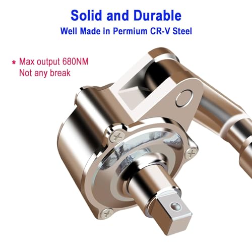Hetkrishi Torque Multiplier, Heavy Duty Torque Multiplier Wrench Set for Lug Nut Remover 1/2 Driver 1:16 Labor Saving Wrench - Image 3