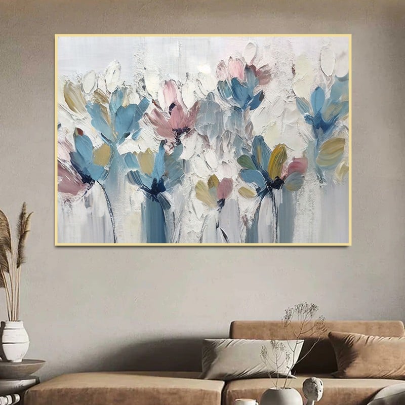 ماركتنا لوحة قماشية بتصميم ورود مع برواز مجوف مقاس (60×40) قطعة واحدة - Image 3