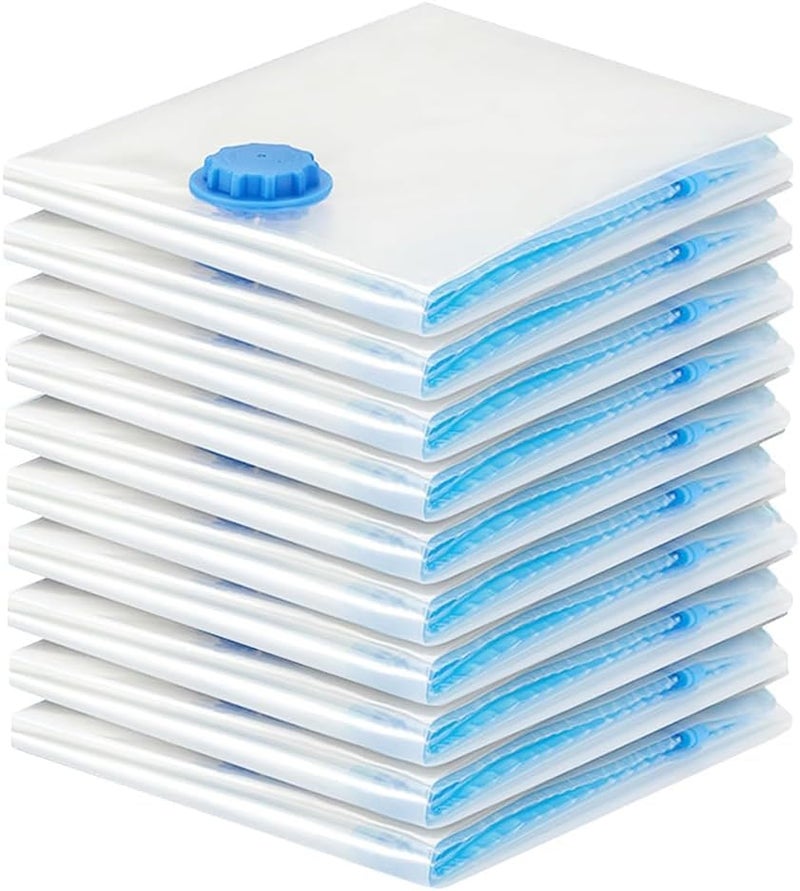 Vacuum bags for clothes, pack of 10 reusable 40 x 30 cm storage bags, vacuum storage bags with seal and space-saving travel bags - Image 1