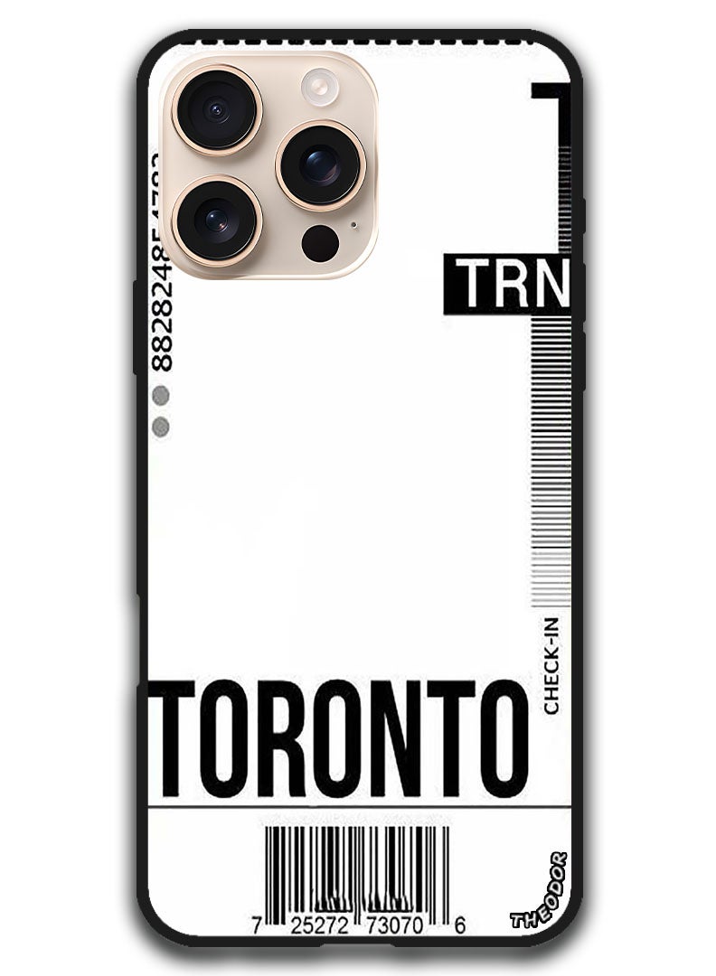 Theodor Protective Case Anti Scratch Shock Proof Bumper Cover For iPhone 16 Pro Max (6.9)-inch Toronto - Image 1