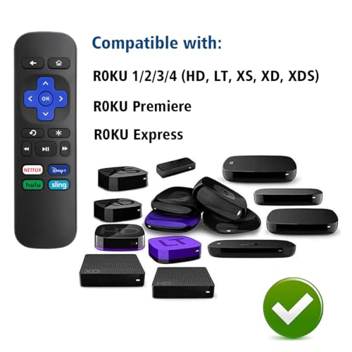 Amiroko Remote Control Replacement for Roku Box, Premiere, Express, Player, for R0KU 1 2 3 4 (NOT for RokuStick or RokuTV) - Image 2