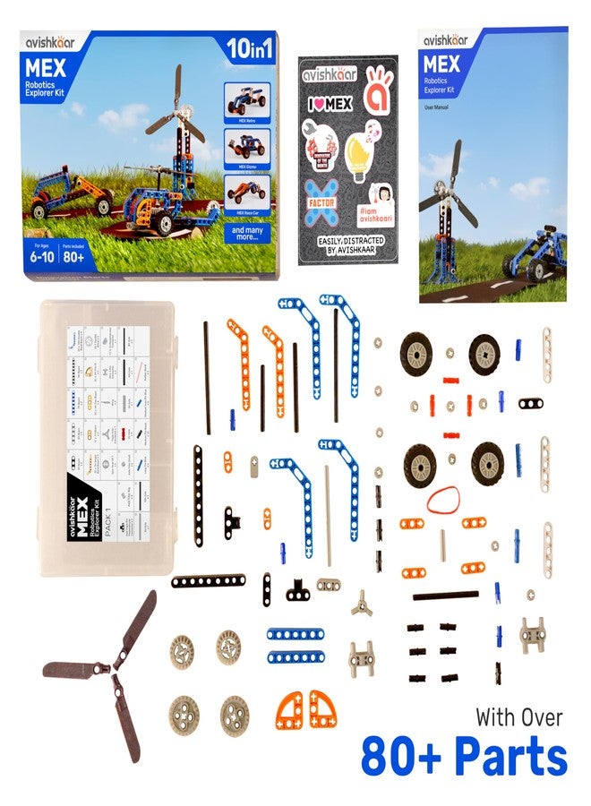 Avishkaar MEX Robotic Explorer Kit, 10-in-1 DIY Robotics Science Kit, Learning Toys for Boys and Girls Aged 6,7,8,9,10, Building and Construction Set, Educational Gift for Boys & Girls - Image 3