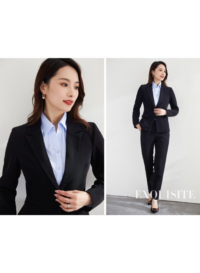 ROMON Autumn Women'S Suit Business Commuting Office Formal Wear Two-Piece Set For Women - Image 4