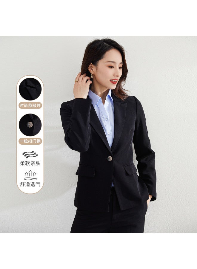 ROMON Autumn Women'S Suit Business Commuting Office Formal Wear Two-Piece Set For Women - Image 2