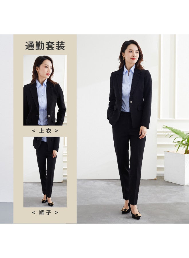 ROMON Autumn Women'S Suit Business Commuting Office Formal Wear Two-Piece Set For Women - Image 3