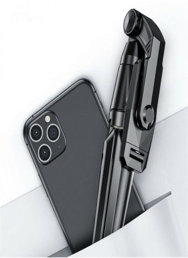 ELTRAZONE - K21 Foldable Wireless Selfie Stick Tripod Wireless Bluetooth Selfie Stick Handheld Gimbal Tripod With Remote Control For IOS And Androids - Image 1