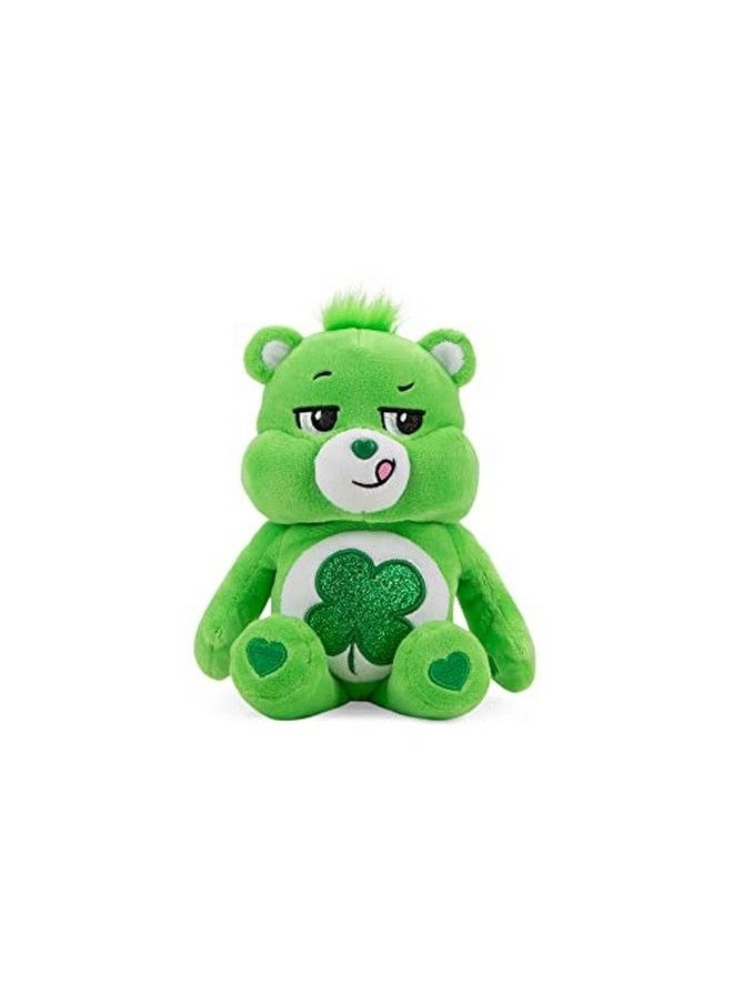 Care Bears - 9" Bean Plush (Glitter Belly) Good Luck Bear Soft Huggable Material! Small - Image 1