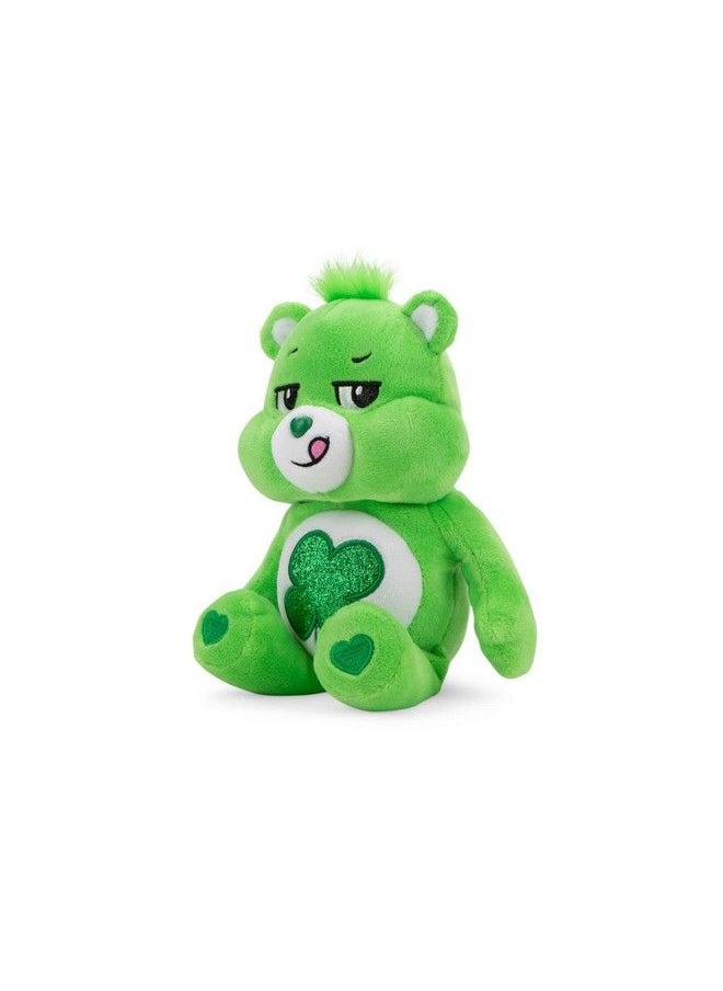 Care Bears - 9" Bean Plush (Glitter Belly) Good Luck Bear Soft Huggable Material! Small - Image 1