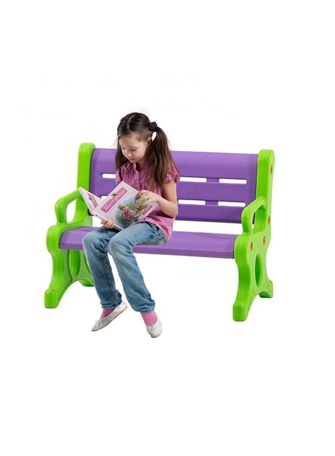 جساي تويز أطفال ملونين مقاعد حديقة بلاستيكية كرسي غرفة لعب - Image 2