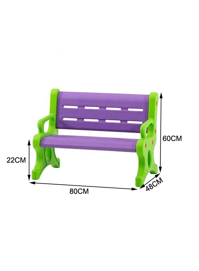 جساي تويز أطفال ملونين مقاعد حديقة بلاستيكية كرسي غرفة لعب - Image 3