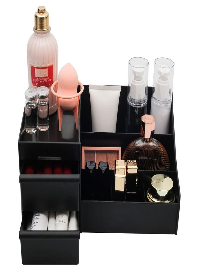 ROKTRY Cosmetic Organizer Box Drawers Storage Plastic Stationary Box | Make Up Organiser For Women(black) - Image 5