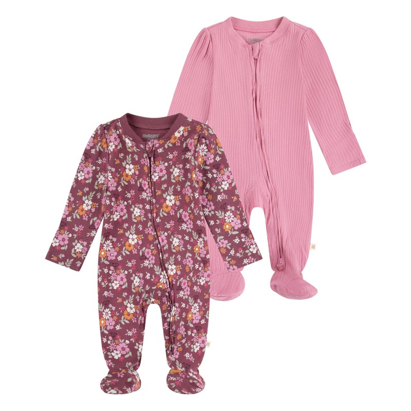 HUGGIES 2-Pack Footed Coverall - Image 1
