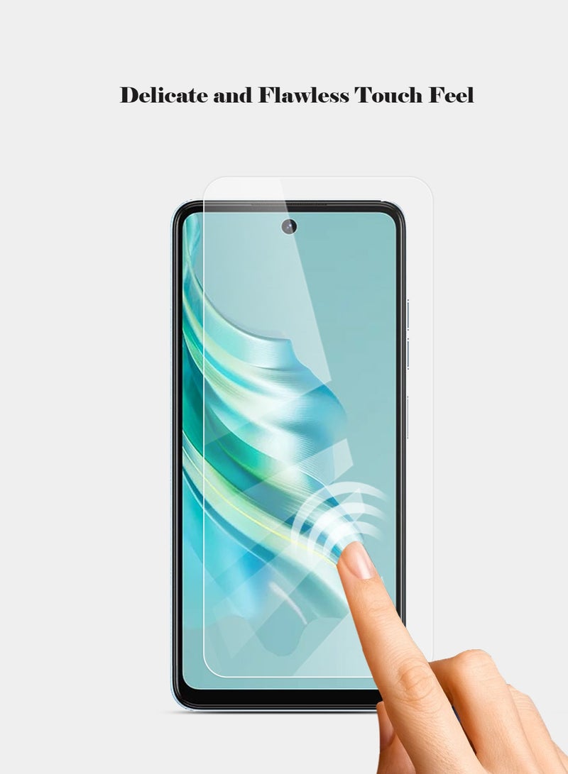 Techie مجموعة غطاء وواقي شاشة لهاتف Tecno Spark 20 2 في 1 - غطاء شفاف من مادة TPU مع واقي شاشة من الزجاج المقوى عالي الدقة - Image 4