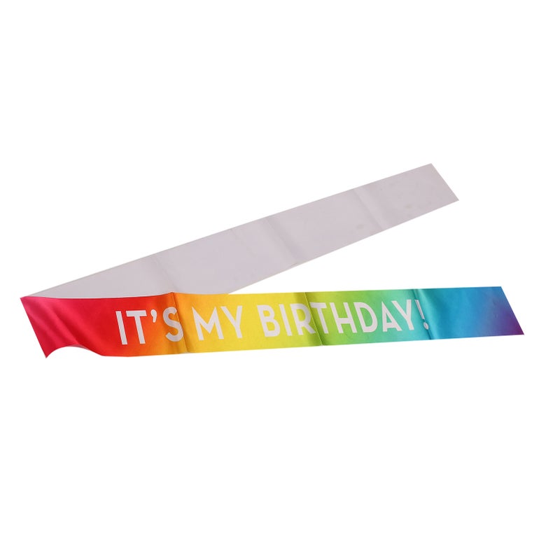 6 Pcs Birthday Sash Reusable Soft Comfortable Colorful Satin Birthday Sash Kids Birthday Gift Birthday Party Supplies - Image 2