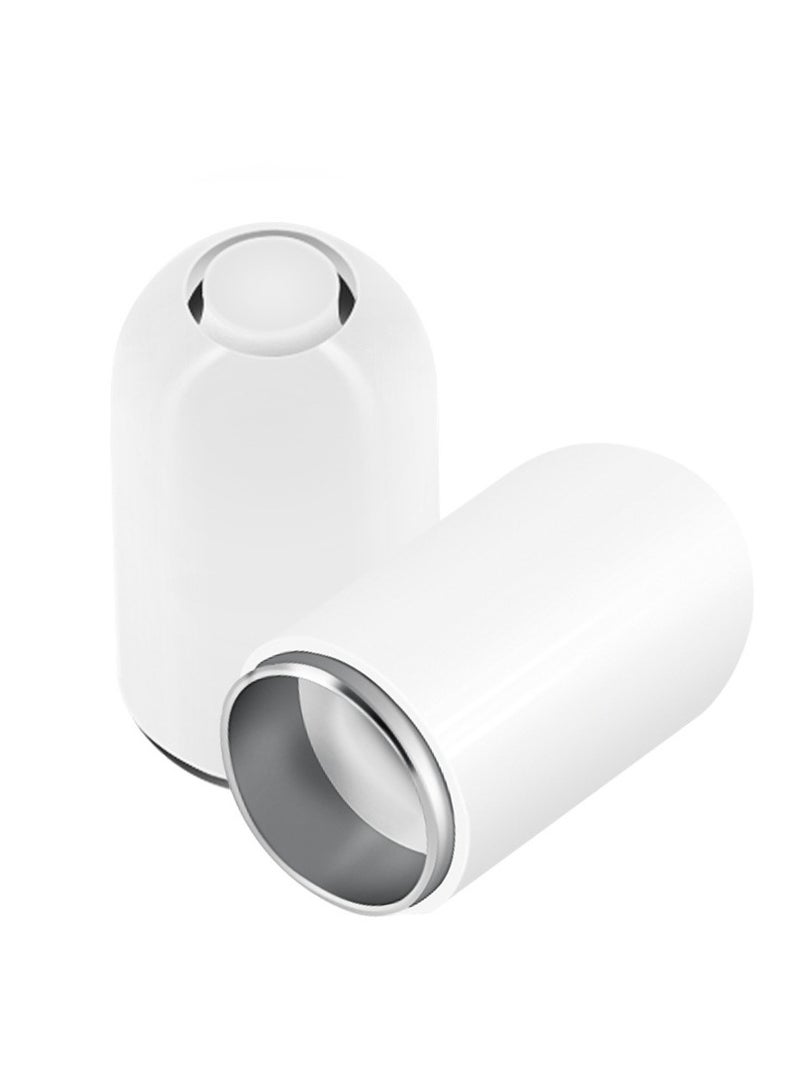Magnetic Pen Cap Stylus Pen Charging Protective Cap for Apple Pencil 1st Generation White  - Image 2