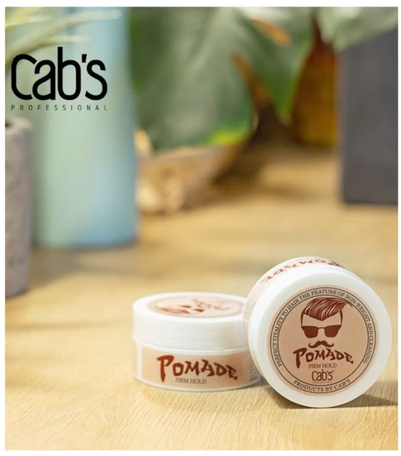 Cab's Firm Hold Hair Pomade for Men 80ml - Image 2