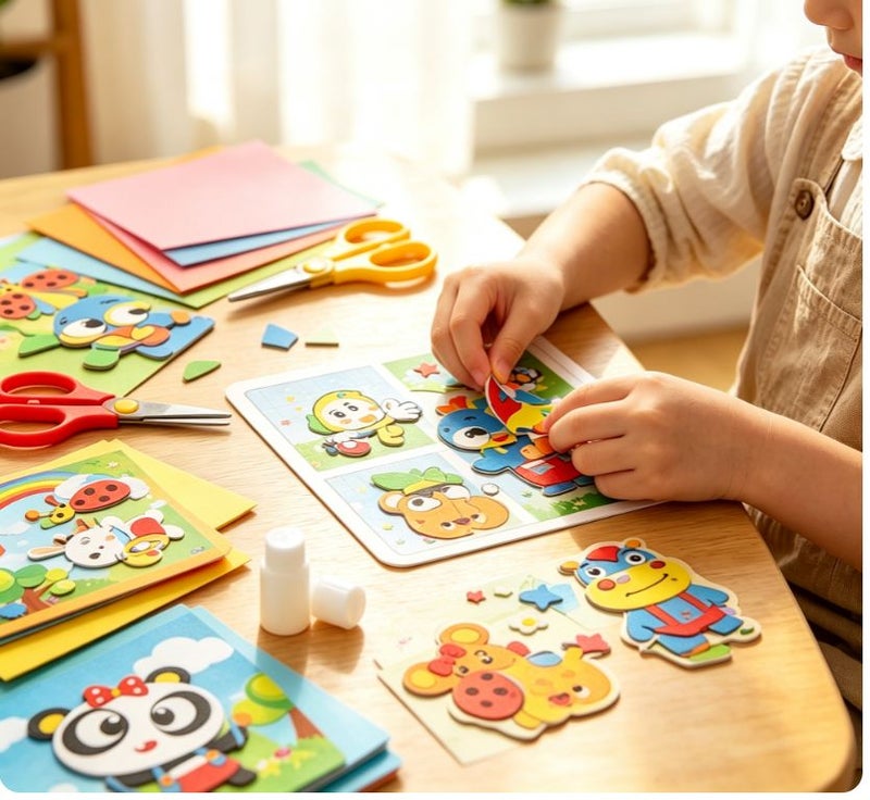 20 styles primary EVA foam stickers, size 18*13CM, rich cartoon animal & fruit patterns for kids DIY  craft - Image 3