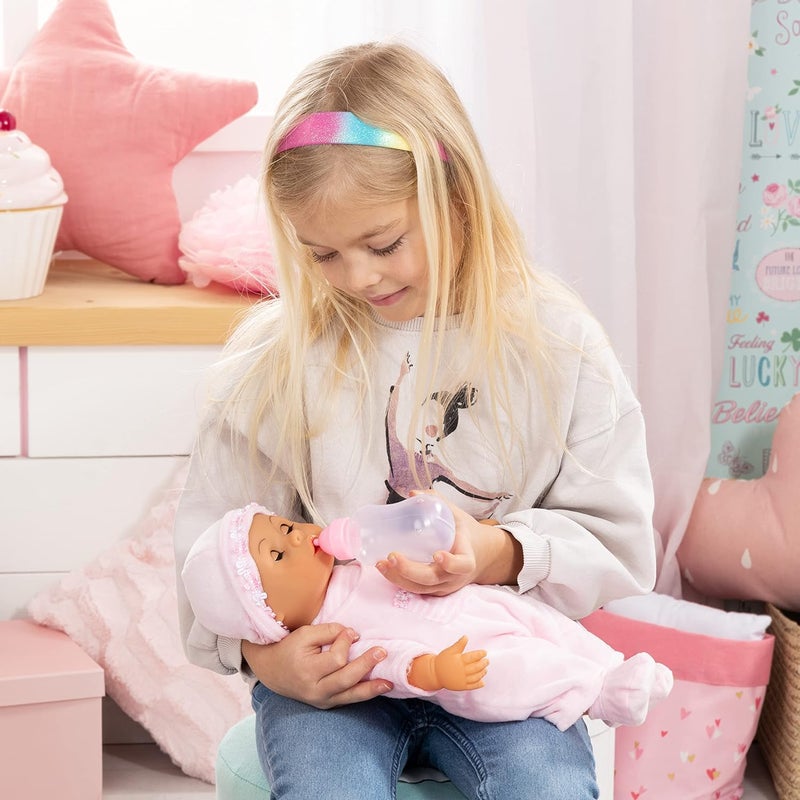 Bayer Design 93824CK Interactive Talking Doll, Soft Body, Pacifier and Bottle, 38 cm - Image 5