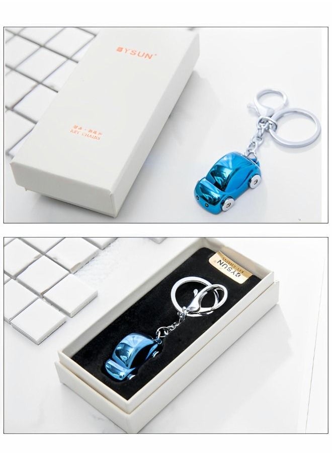 GROIC Creative Key Chain Car Keychain Flashlight with LED Lights,Creative Car Key Holder Flashlight,2 in 1 Cute Car Key Chain Ring,Auto Supplies  - Image 4