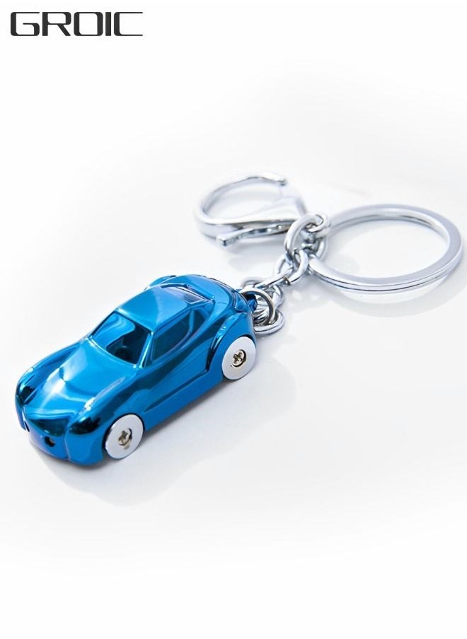 GROIC Creative Key Chain Car Keychain Flashlight with LED Lights,Creative Car Key Holder Flashlight,2 in 1 Cute Car Key Chain Ring,Auto Supplies  - Image 1