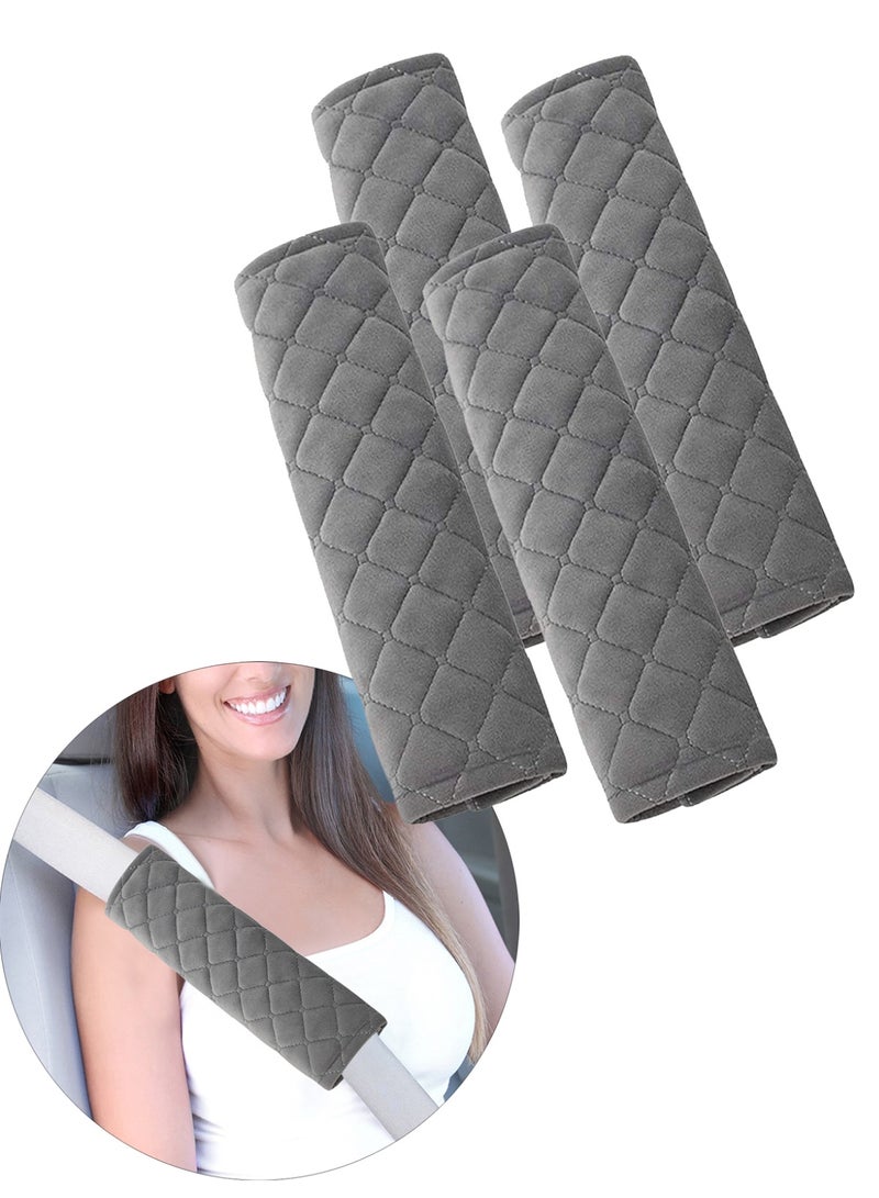2Pairs (4PCS) Car Seat Belt Shoulder Pad Cover Comfort Harness Pads Travel Seat Belt Cushion Seatbelt Strap - Image 1