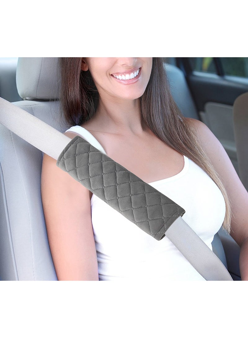 2Pairs (4PCS) Car Seat Belt Shoulder Pad Cover Comfort Harness Pads Travel Seat Belt Cushion Seatbelt Strap - Image 3