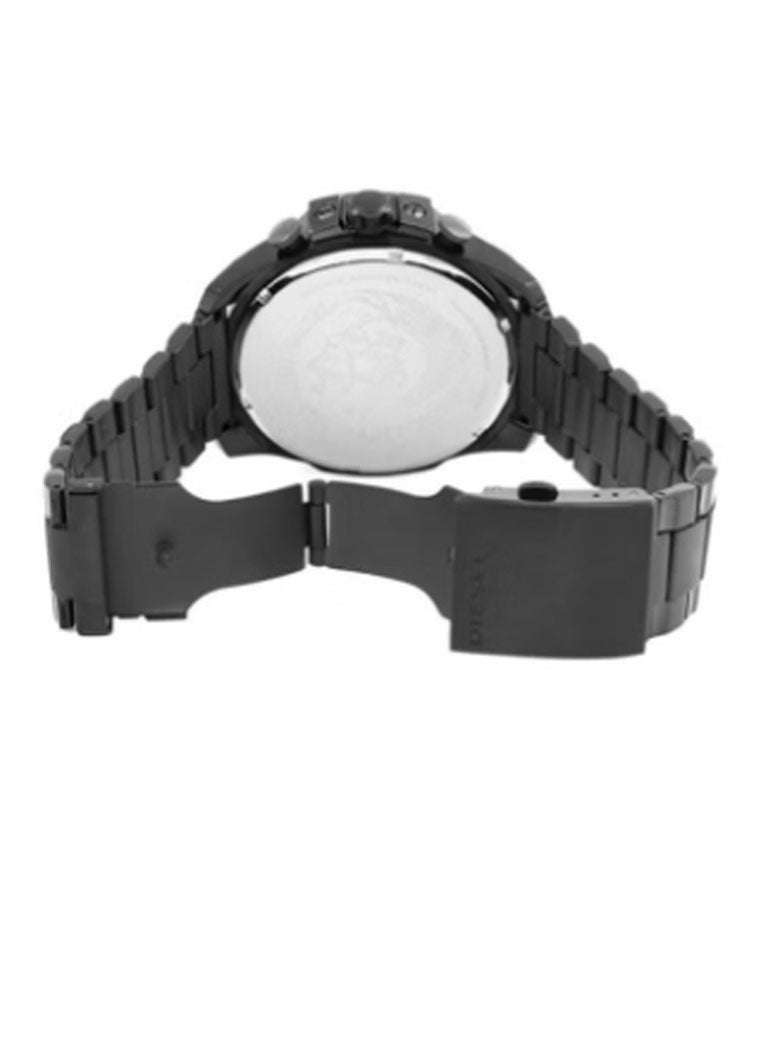 DIESEL Mega Chief Round Shape Stainless Steel Chronograph Wrist Watch 51 mm - Grey - DZ4329 - Image 2