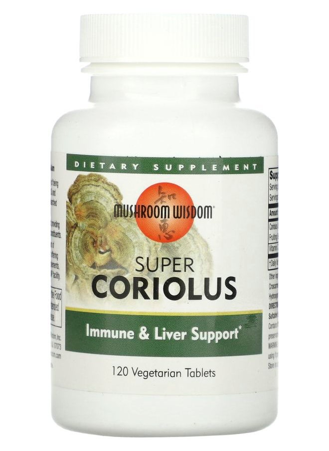 Super Coriolus 120 Vegetarian Tablets - pzsku/ZBCFAC4A952393256226FZ/45/_/1728489243/2e957764-01d9-48ce-8e37-12856a6eb0e7