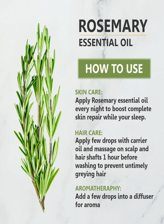 Skiura nature Rosemary Essential Oil for Hair Growth, Hair Fall Control, Hair Nourishment & Strengthen and Skin Care- Rosemary Oil 15 ML - Image 4