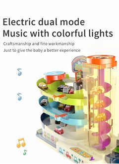 MIXDE Toy Car Garage for Boys Kids Ages 3+Toddlers Building Track Car Playset Parking Lot Toys Birthday Gifts Party Games  - Image 5