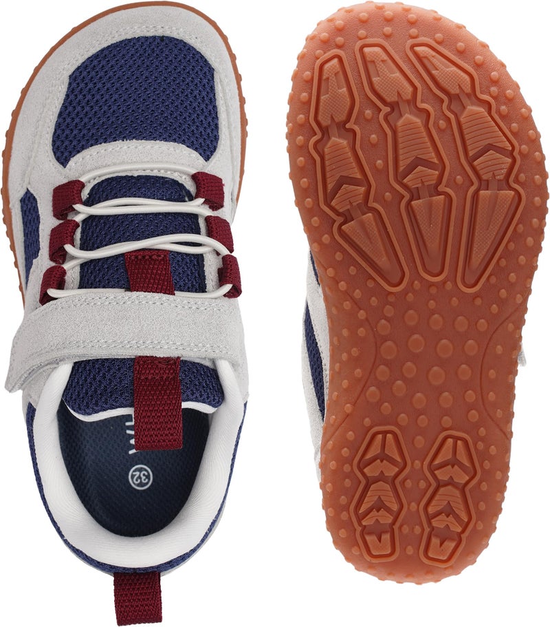 WHITIN Kids Barefoot Shoes Wide Toe Box Sneakers for Girls Boys Zero Drop Fashion Athletic Running Tennis Hiking Size 13 Little Kid Blue Gum 31 - Image 4