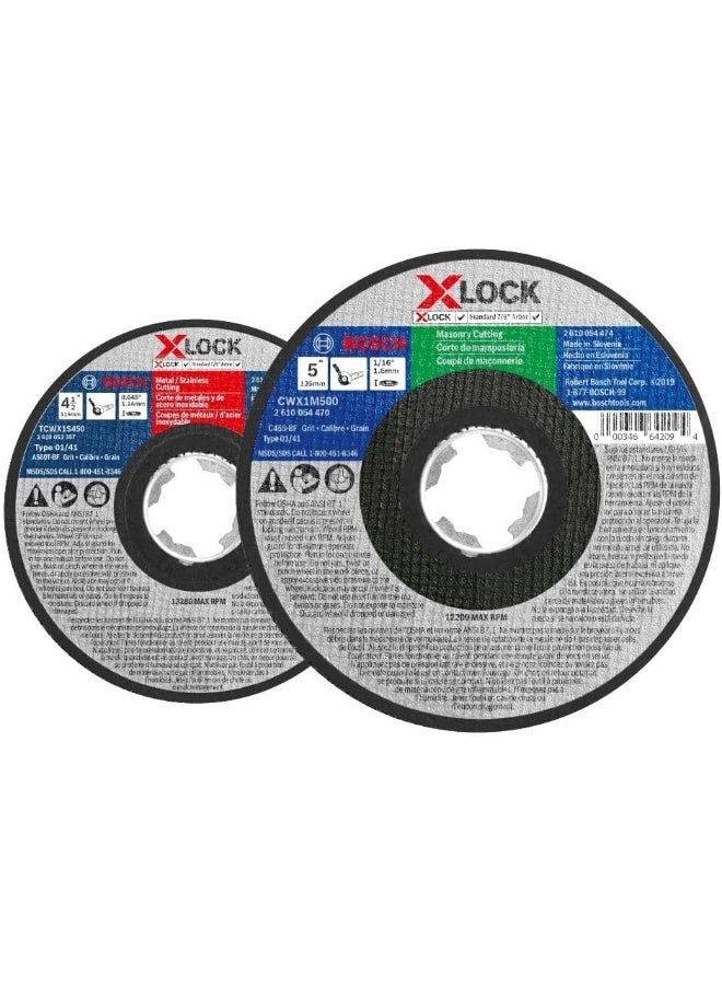 BOSCH Bosch CWX27M450 4-1/2 In. x .098 In. X-LOCK Arbor Type 27A (ISO 42) 30 Grit Metal Cutting and Grinding Abrasive Wheel  - Image 2