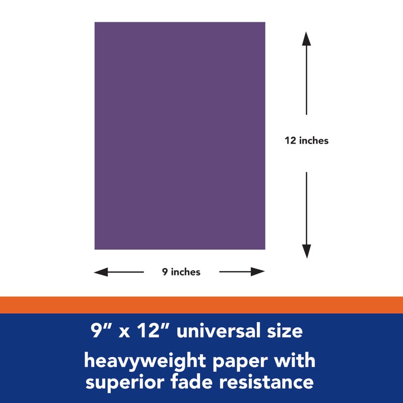 Tru-RayÂ® Construction Paper, 50% Recycled, 9" x 12", Purple, Pack Of 50 - Image 3