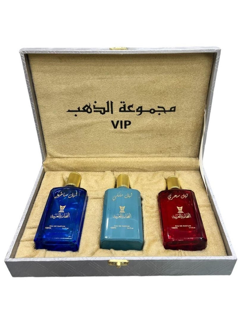 في آي بي محلي - عطر مجموعة الذهب 3عطور ( الفخامة ) 100ملي