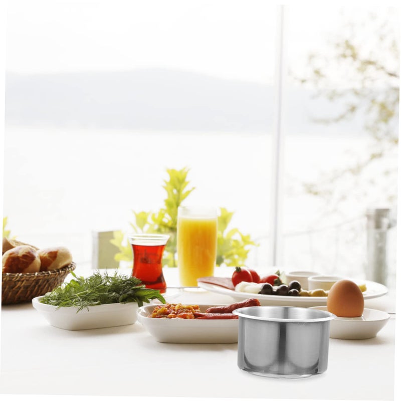 Stainless Steel Recessed Cup Holder Insert For Car And Desk Easy To Clean - Image 3