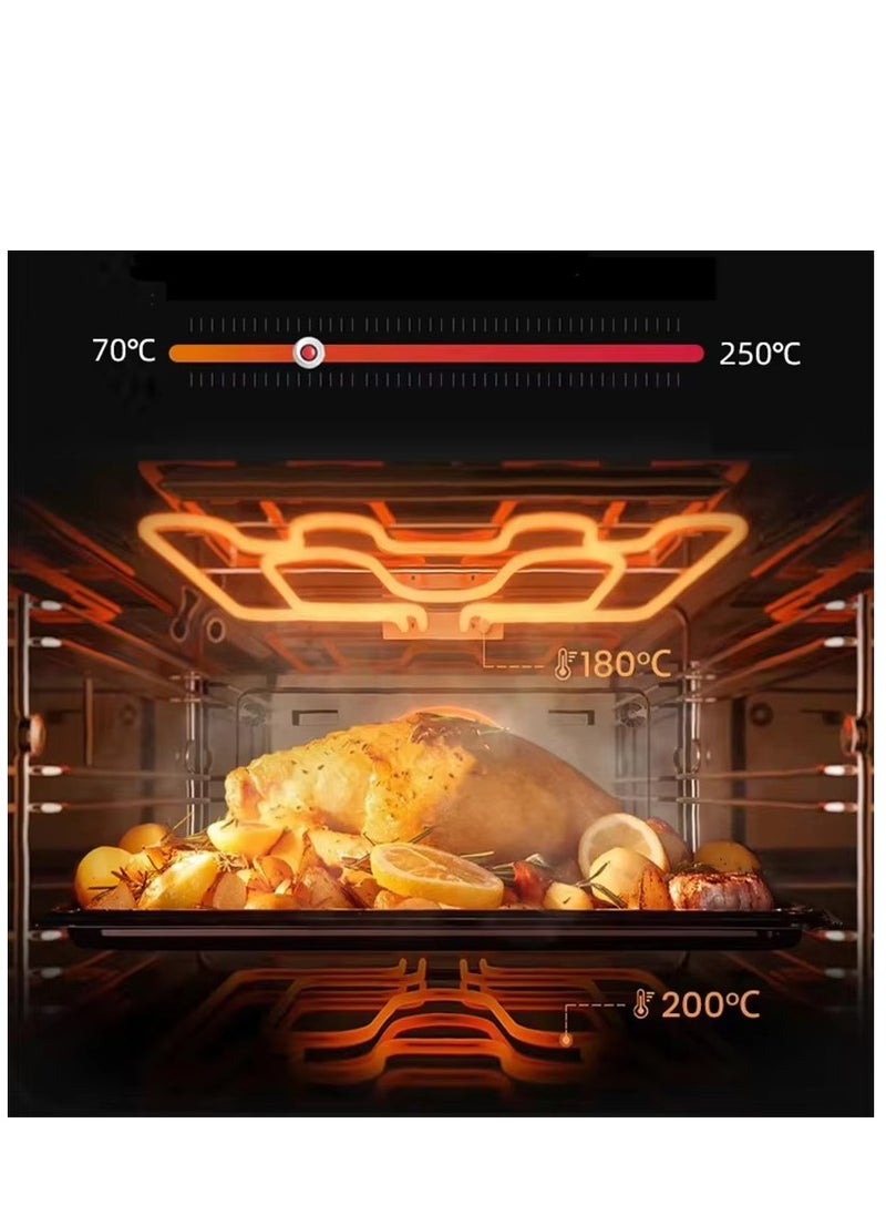 Generic 45L Electric Oven with Hot Plate – 1700W Fast Cooking Countertop Oven, Baking & Grilling – Elegant Design, Adjustable Thermostat, Easy-to-Clean – Perfect for Small Kitchens, Apartments  - Image 2