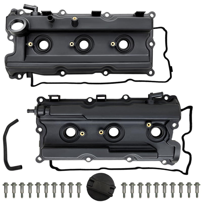 MILIPARTS Pair Valve Covers Compatible with 20052019 Nissan Frontier 0515 Xterra 0512 Pathfinder NV1500 2500 3500 40L V6 Replacement 13264EA210 13264EA200