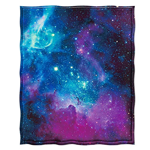 Levens Galaxy Space Throw Blanket Gifts for Women Girls Boys, Science Fiction Print Decor for Bedroom Living Room Birthday Christmas, Soft Cozy Home Lightweight Throw Blankets Black 50"x60" - Image 2