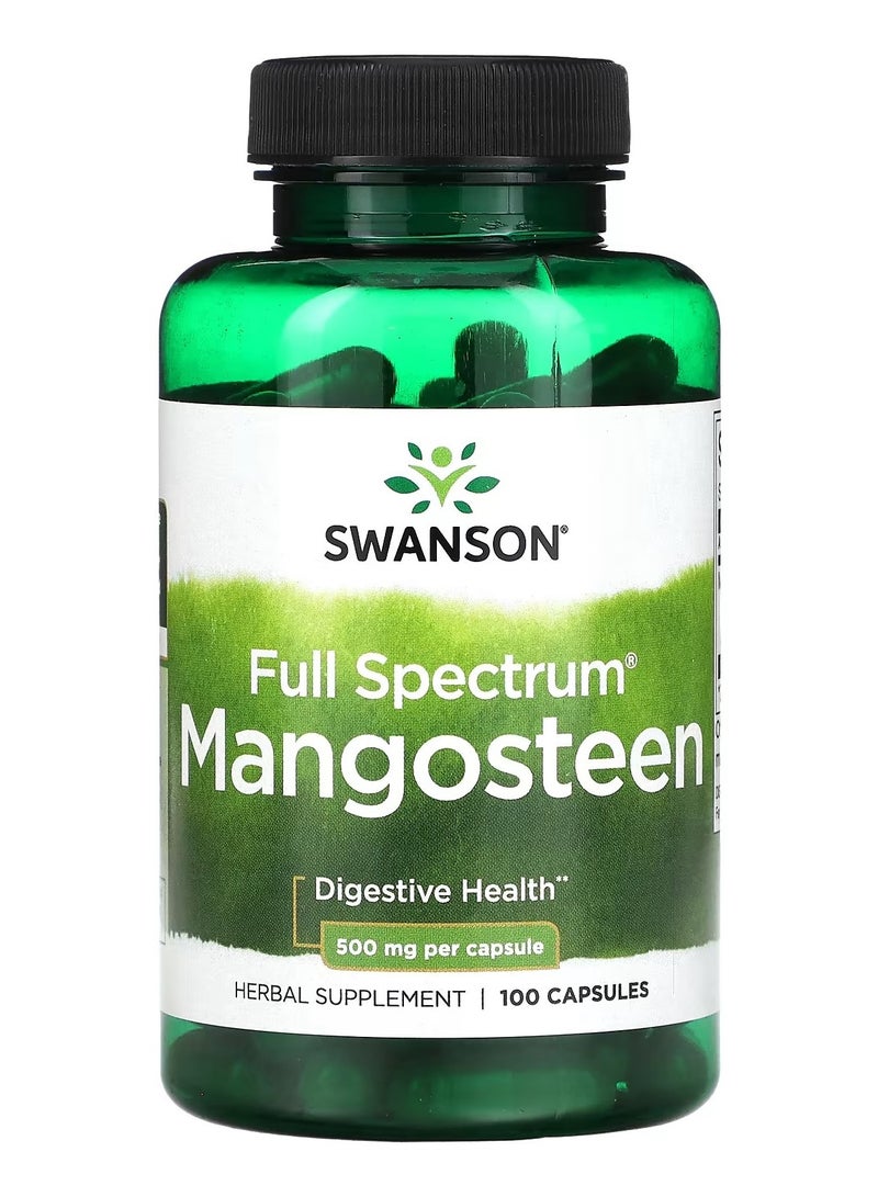 Swanson, Full Spectrum Mangosteen, 500 mg, 100 Capsules