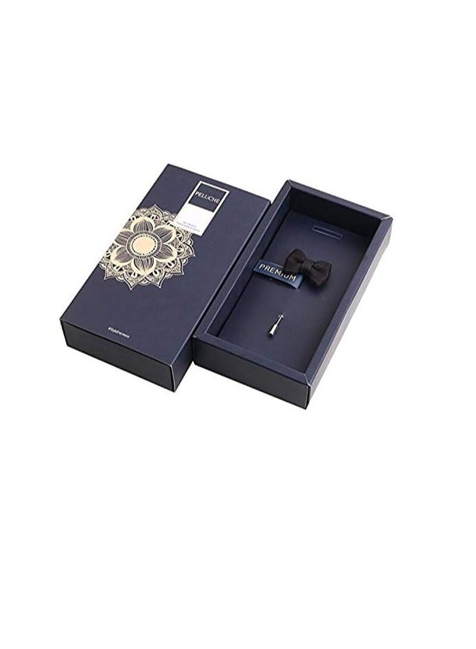 Peluche The Graceful Bow - Black Colored Brooch/Lapel Pin for Men | Genuine - Image 5
