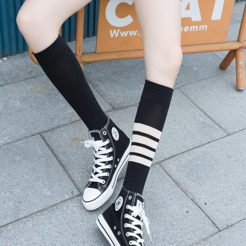 بي جي كي 4 Pairs Below Knee Style Adult Socks Cotton