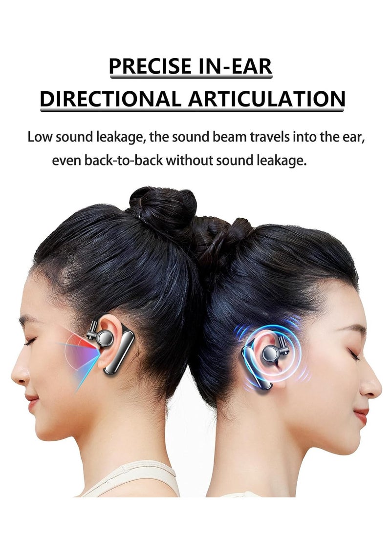 Generic - Bluetooth earpiece V5.4 Single Ear Bluetooth Headset, with Noise Cancellation and Microphone Compatible, Talk time of 35 Hours Bluetooth Phone Headset, Available for iPhone and Android. (Z8) - Image 1