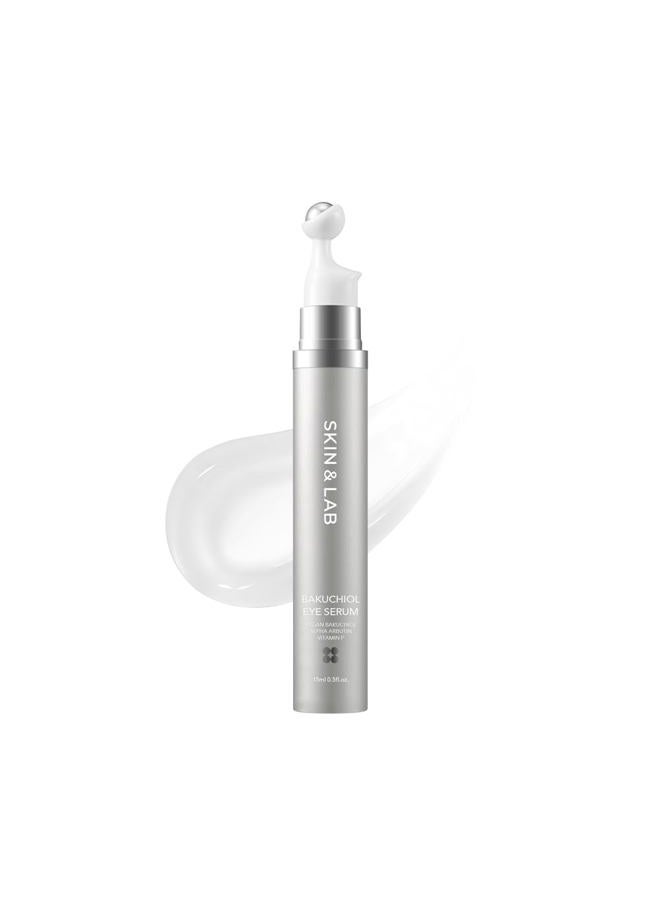 SKIN & LAB SKIN SCIENCE SOLUTION [SKIN&LAB] سيروم العين باكوشيول مع الكافيين، سيروم كوري تحت العين، للعناية بالتجاعيد ومكافحة الشيخوخة، نباتي، خالي من التجارب على الحيوانات (0.5 أونصة سائلة) - Image 1