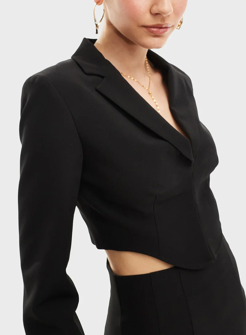 مس سيلفريدج Tailored Cropped Co Ord Blazer