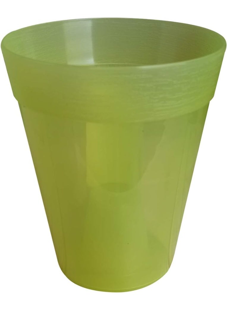 أيدل وعاء زهور بلاستيكي صغير دائري 10 سم و 17 سم - 0.7 لتر، 2.5 لتر زارع مصغر للنباتات الداخلية، الأعشاب، الصبار - وعاء خفيف للمنزل، المكتب والشرفة - Image 1