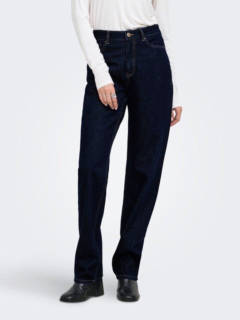 ONLY Casual High Waist Straight Fit Jeans - Image 1