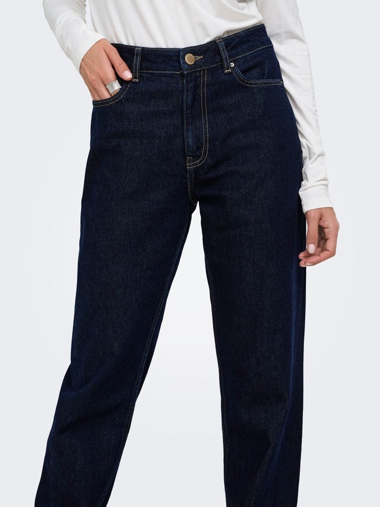 ONLY Casual High Waist Straight Fit Jeans - Image 3
